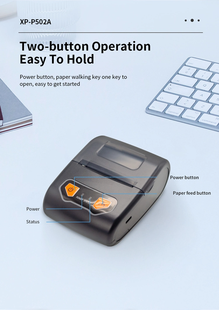 Xprinter XP-P502A Hand Held Printer Portable Receipt Impresora Portatil Bluetooth Thermal Printer