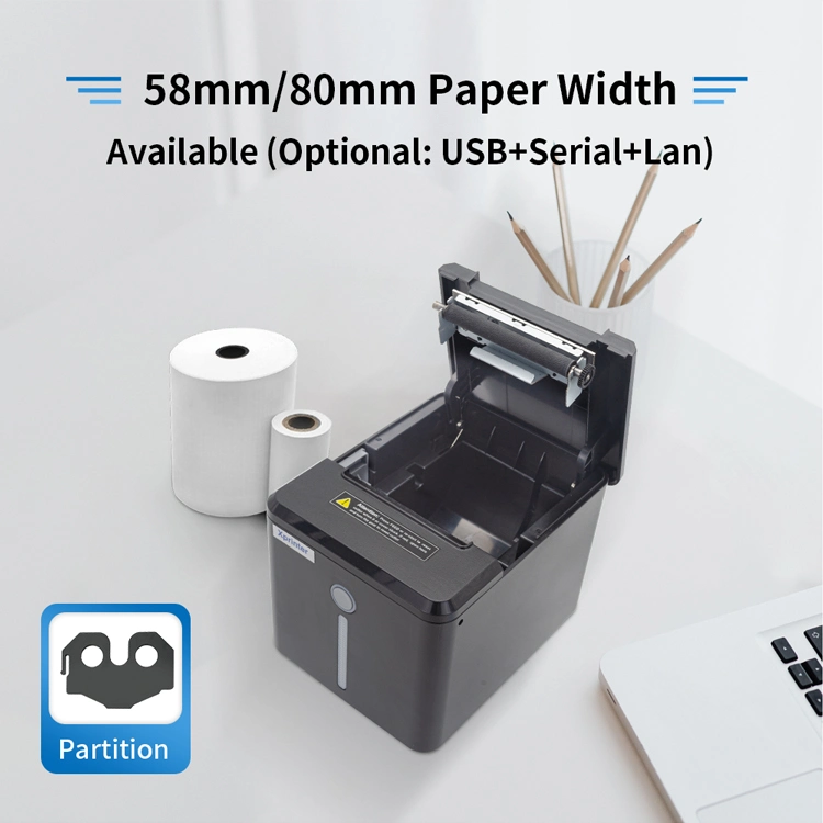 Xprinter XP-Q80K OEM USB+LAN Receipt Printer For Small Business 80mm POS Printer