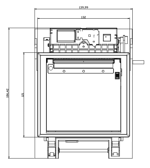 80mm Kiosk Thermal Panel Receipt Printer with USB/Serial Ports for Kiosk System Terminal