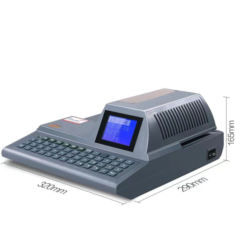 Full-Keyboard Check Printing Printer Cheque Writer Cheque Writing Machine Bank Check Writer DOT Matrix Printer