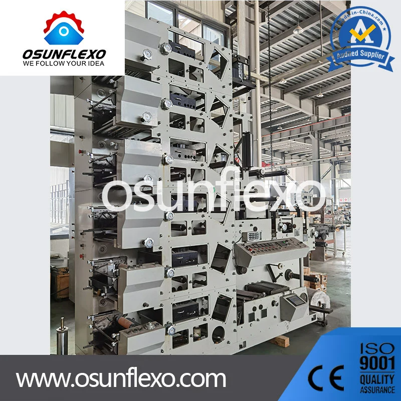 High Quality Stack Flexo Printing Press Flexo Label Printing Machinery Paper Cups Paper Bags Flexo Printing Machine Label Printer