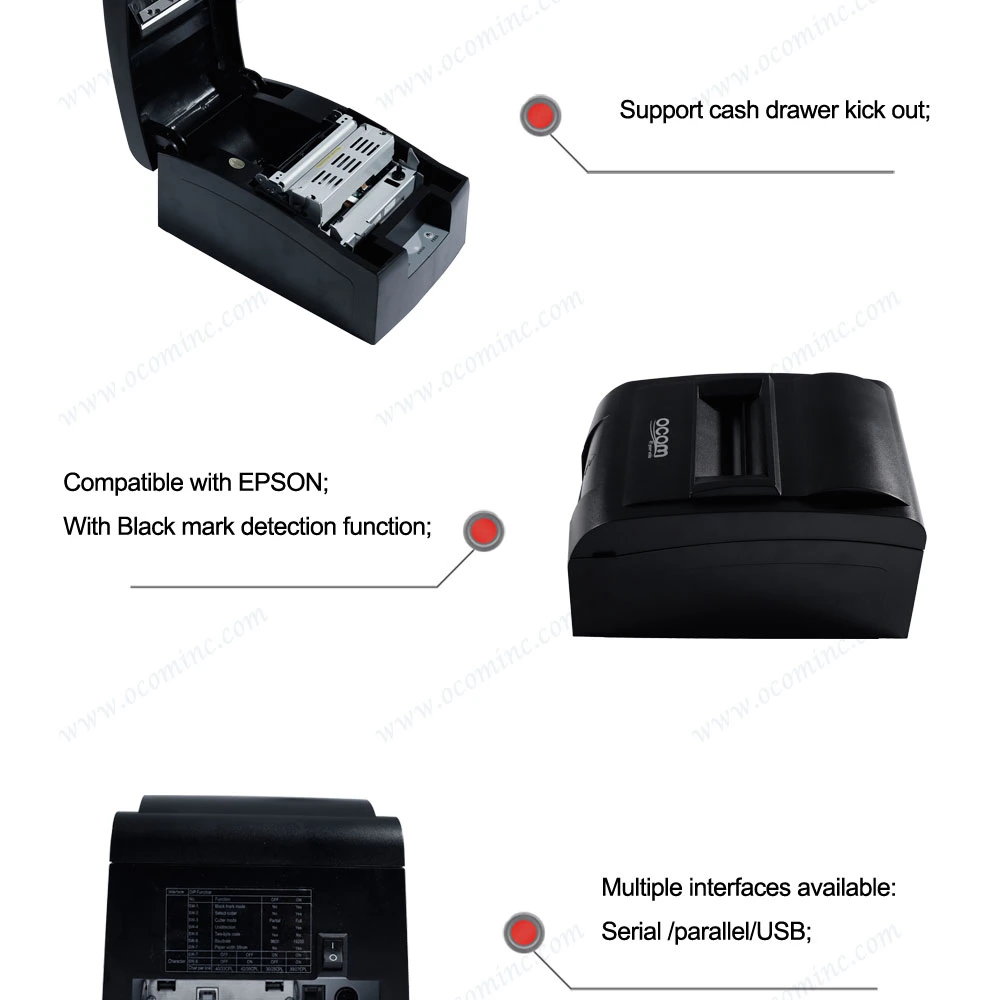 Ocpp-762 DOT Matrix Receipt Printer 76mm Width Paper Size