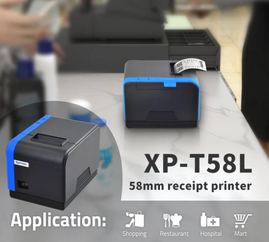 Download del driver per stampante termica per ricevute Xprinter XP-T58L OEM 58 mm USB