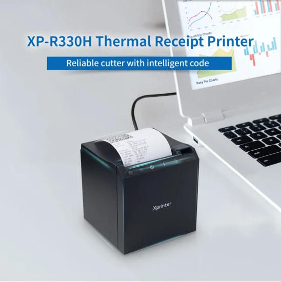 Xprinter XP-R330H OEM USB+LAN Taglierina automatica POS-Drucker 80-mm-Thermo-Belegdrucker