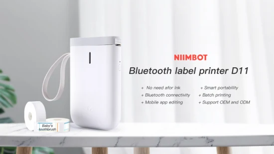 Mini stampante termica intelligente portatile per codici a barre Niimbot con connessione Bluetooth